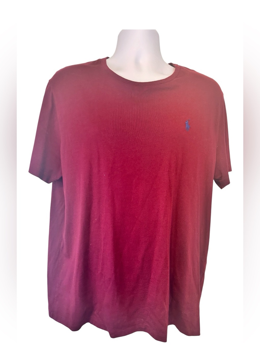 Polo Ralph Lauren Burgundy T-Shirt – Men’s XL Custom Slim Fit